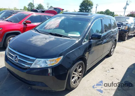 2012 Honda Odyssey Ex-L из США, поврежденный, VIN 5FNRL5H64CB027681